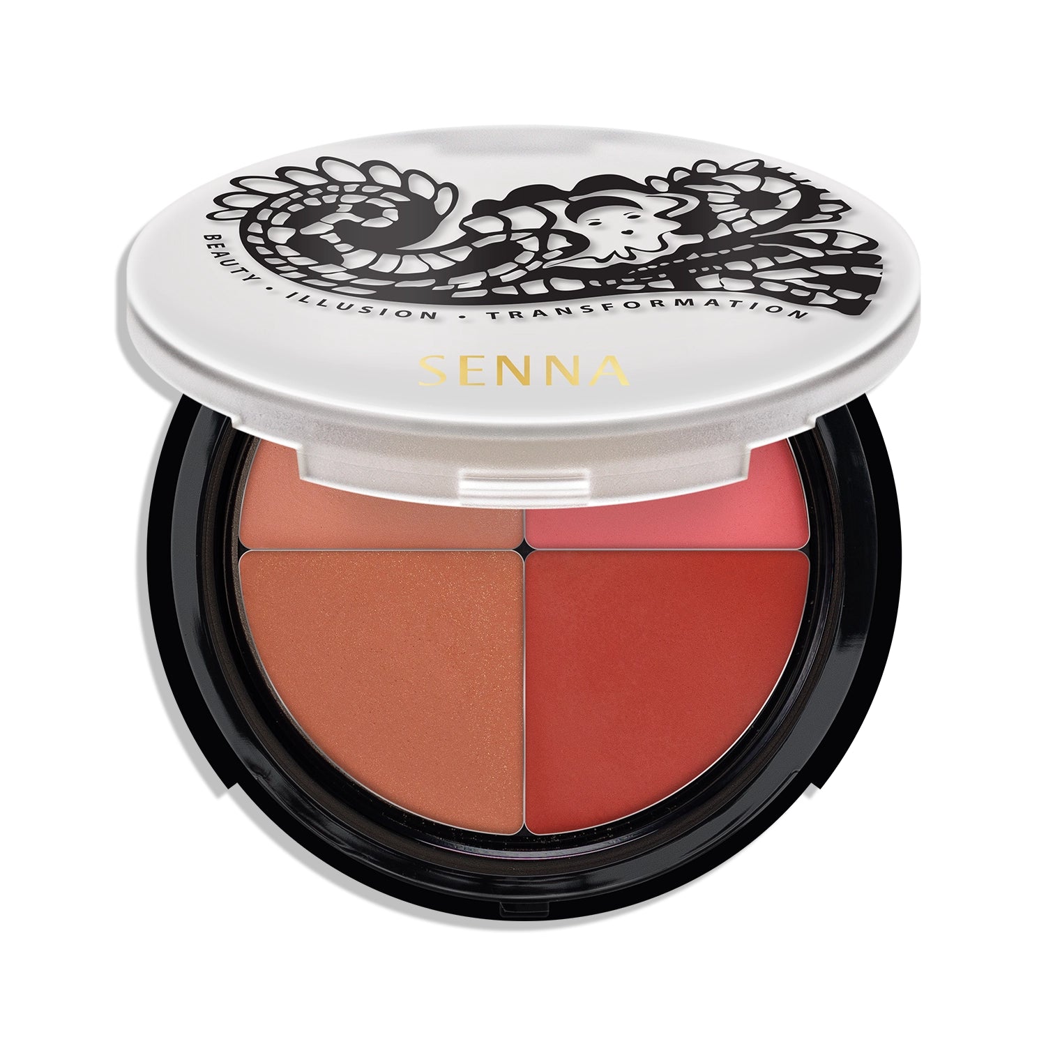 Careless Coral Cheeky Blush Quad Compact