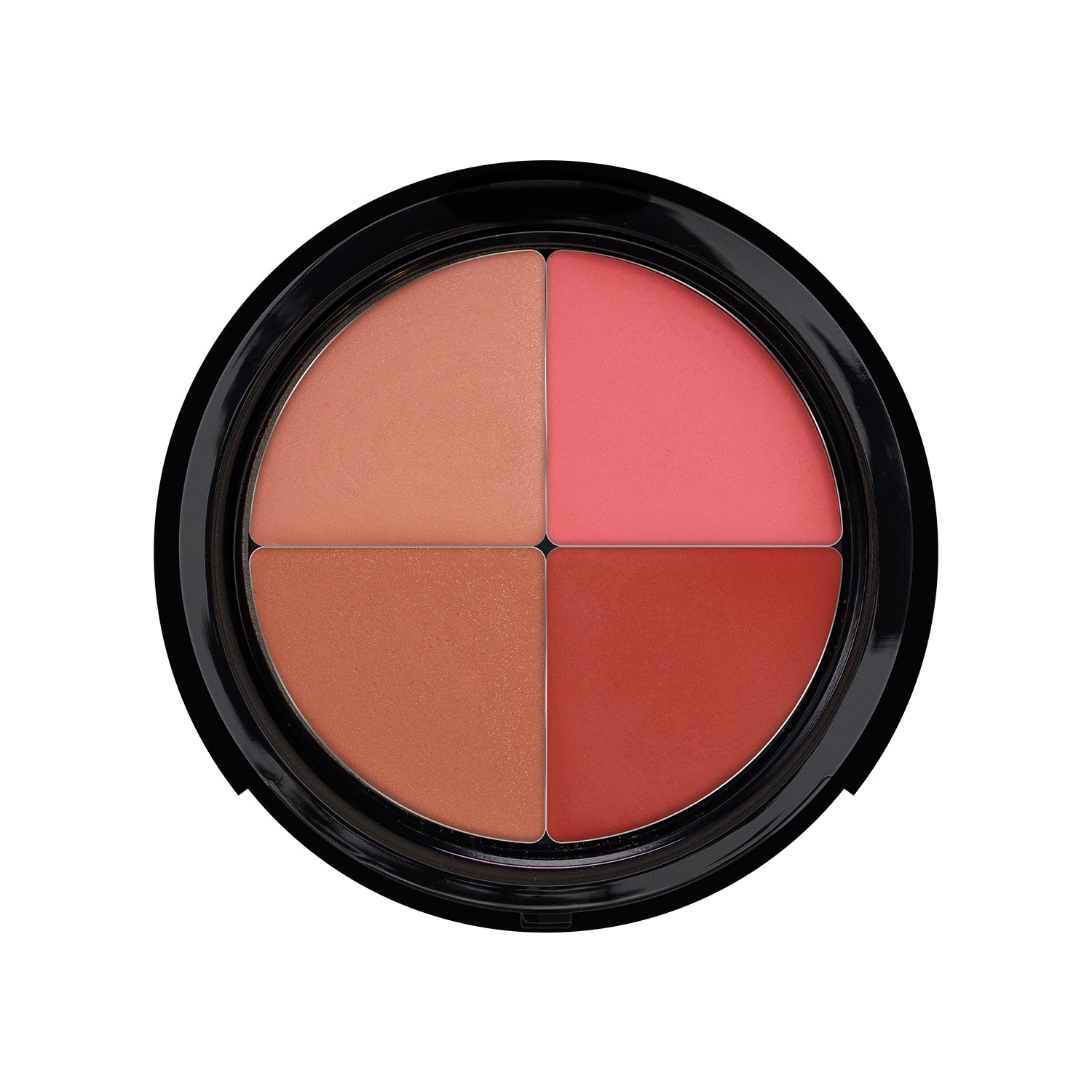 Careless Coral Cheeky Blush Quad Compact four colors