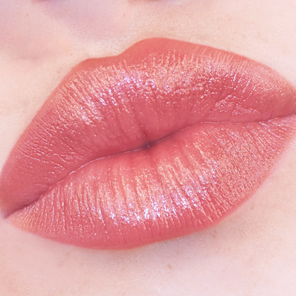 Lip Luster Sheer Hydrating Color Brandy On Model Lips