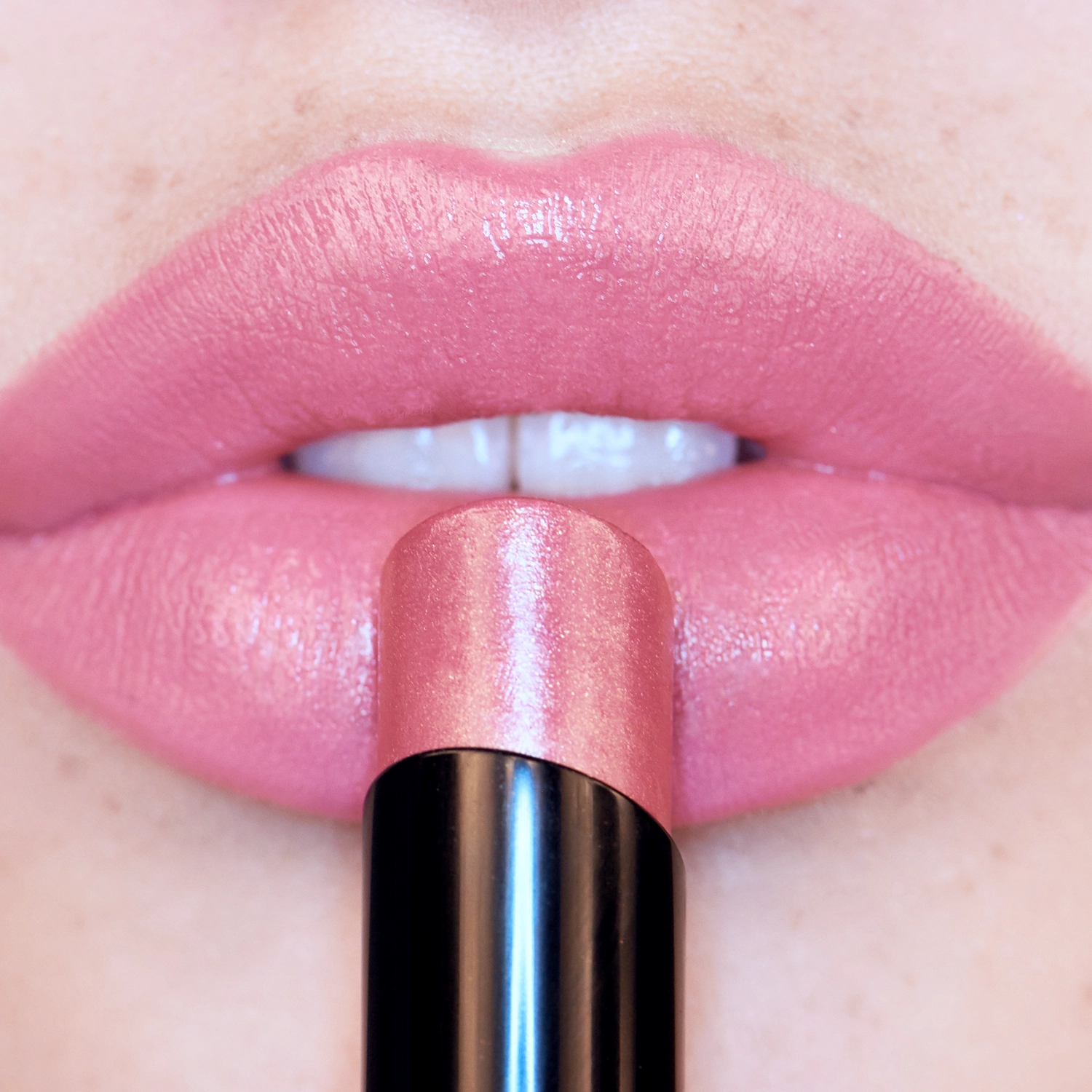 Lip Luster Sheer Hydrating Color Glint On Model Lips