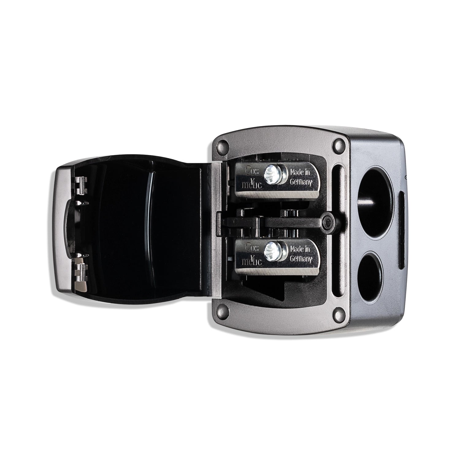 Pencil Sharpener Black Open