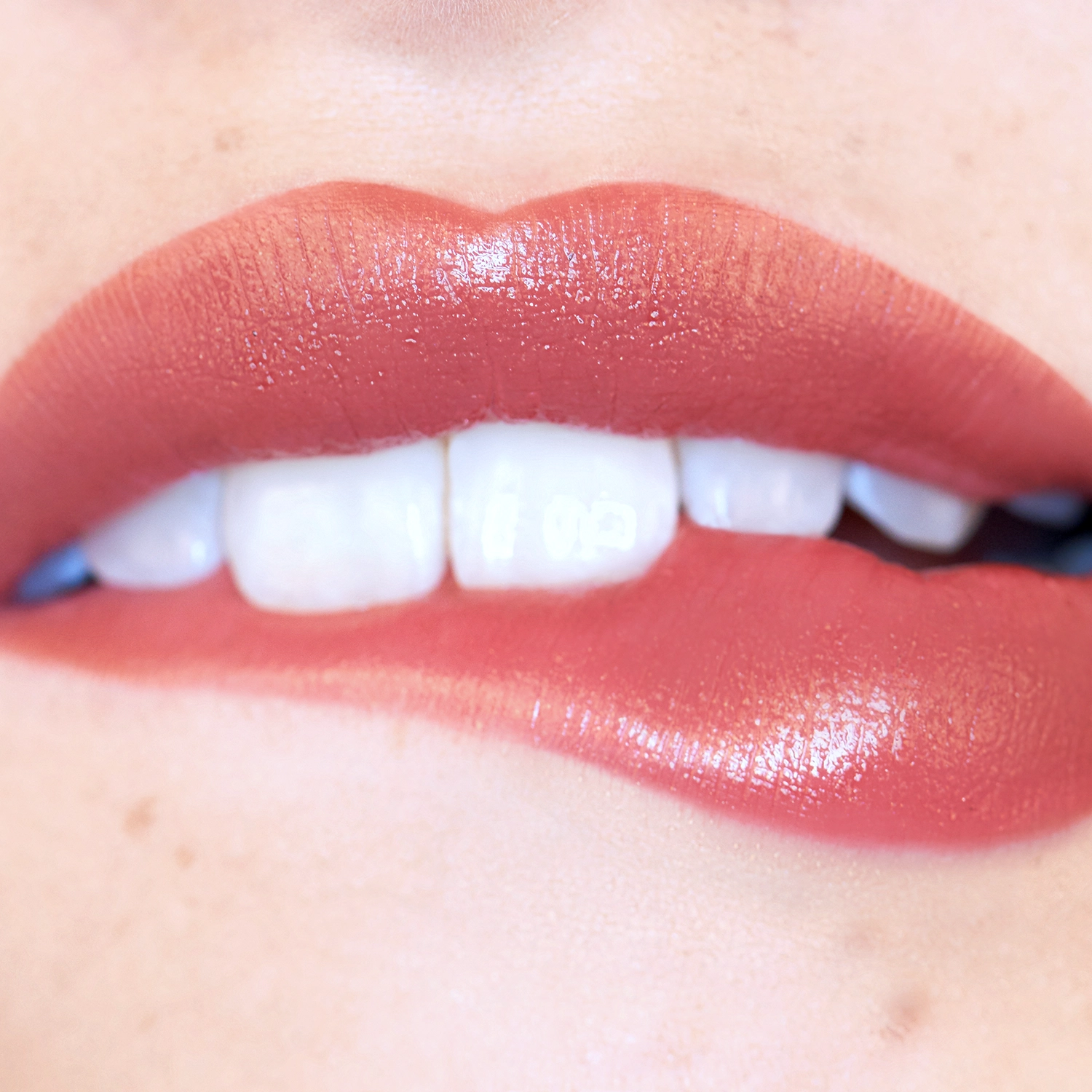 Lip Luster Sheer Hydrating Color Glint On Model Lips