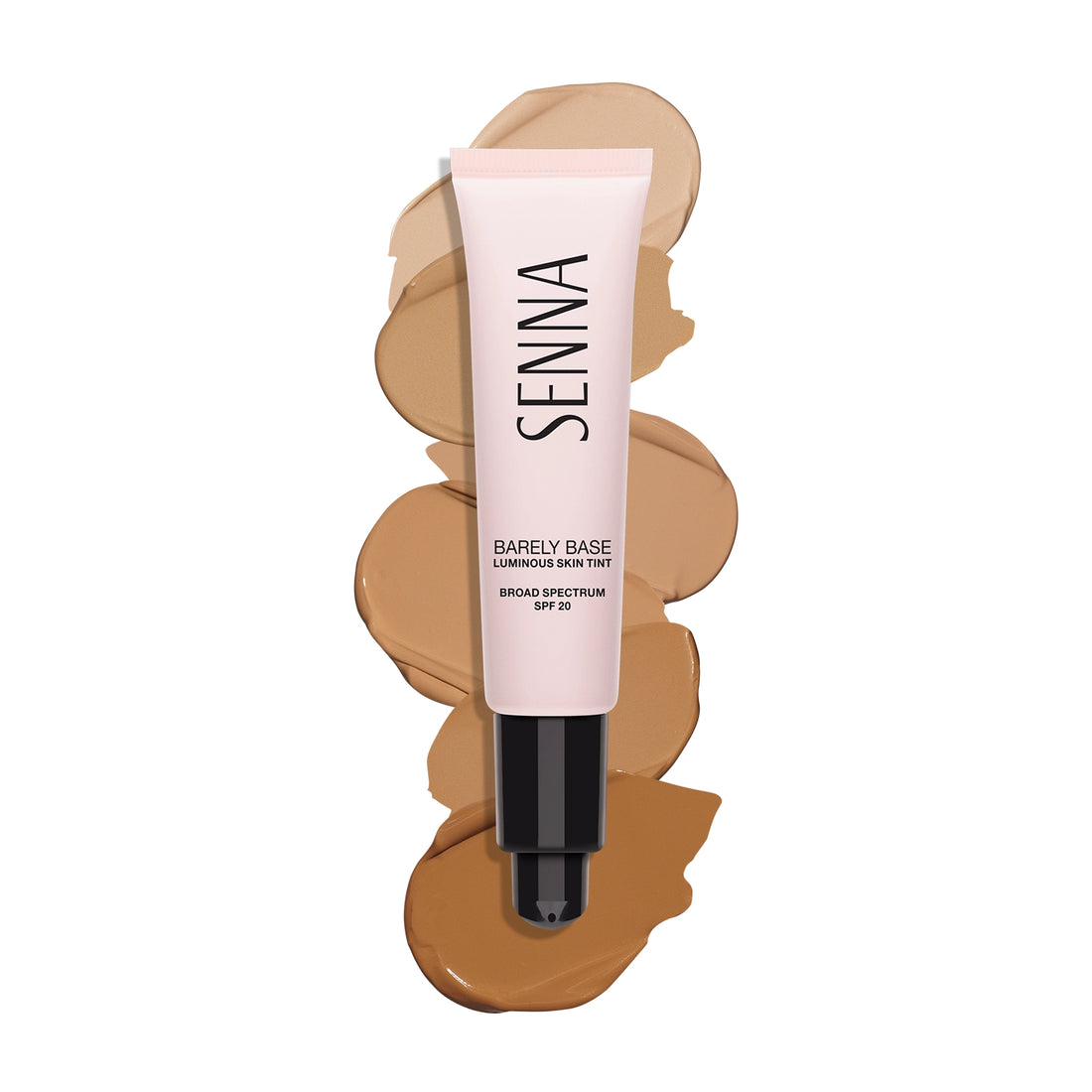 Barely Base Luminous Skin Tint SPF20 with swatches