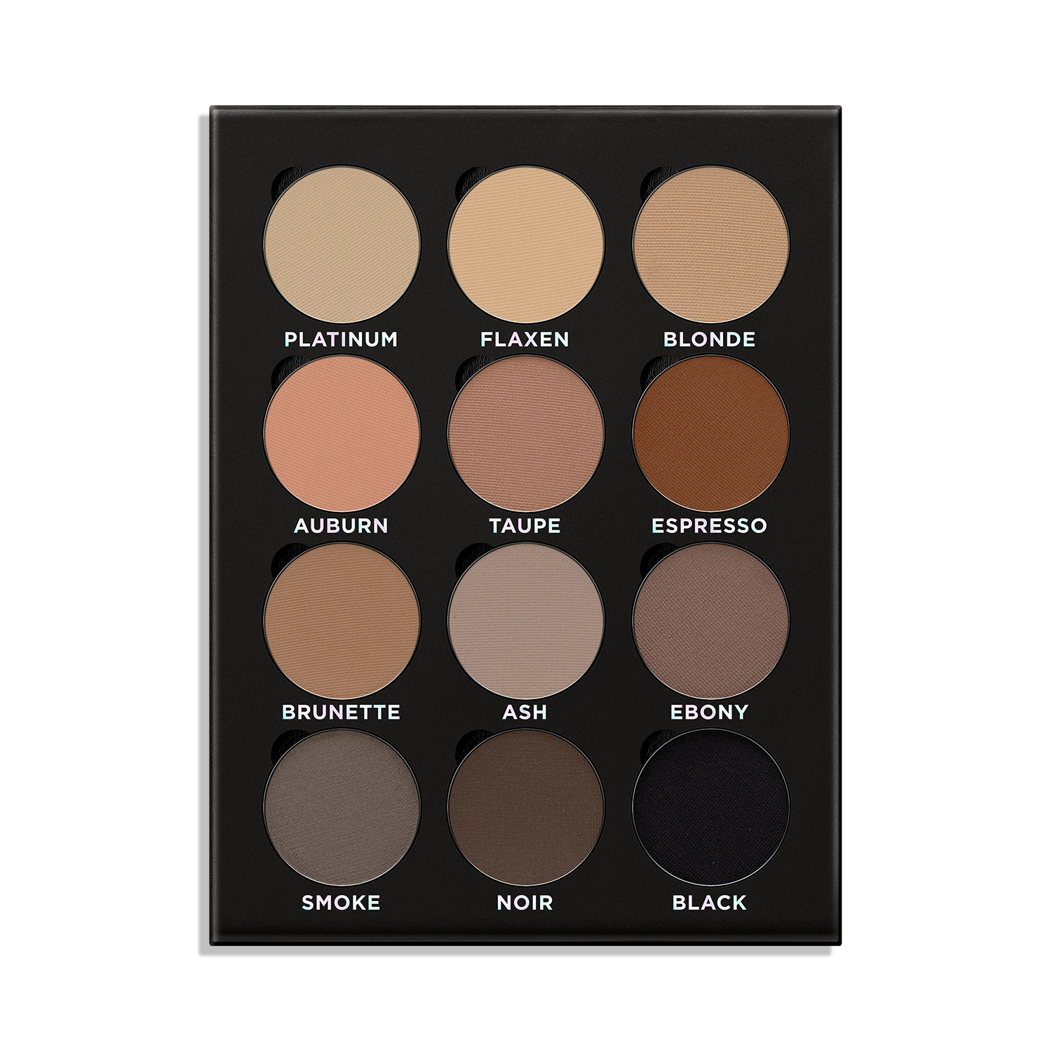 Brow Book Pro Palette 12 Powder Brow Colors opened